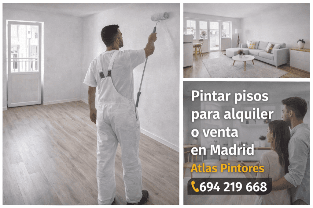 Pintar pisos para alquiler o venta en Madrid
